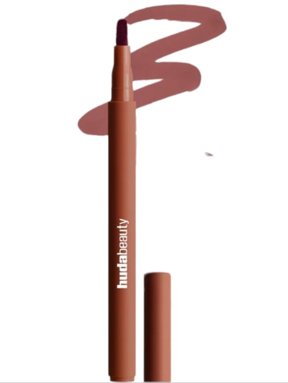 HUDA BEAUTY Strawberry Latte Collection Lip/Blush Set + Heart Mirror NEW - Picture 4 of 16